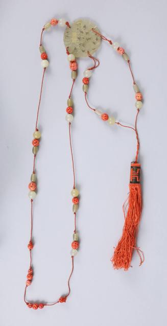 Necklace with Medallion of Chrysanthemums
