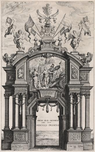 The Arch of Hercules Prodicius, plate 37 from Casperius Gevartius Pompa Introitus Honori Serenissimi Principis Ferdinandi (Triumphal Entry of the Most Serene and Honorable Cardinal-Infante Ferdinand)