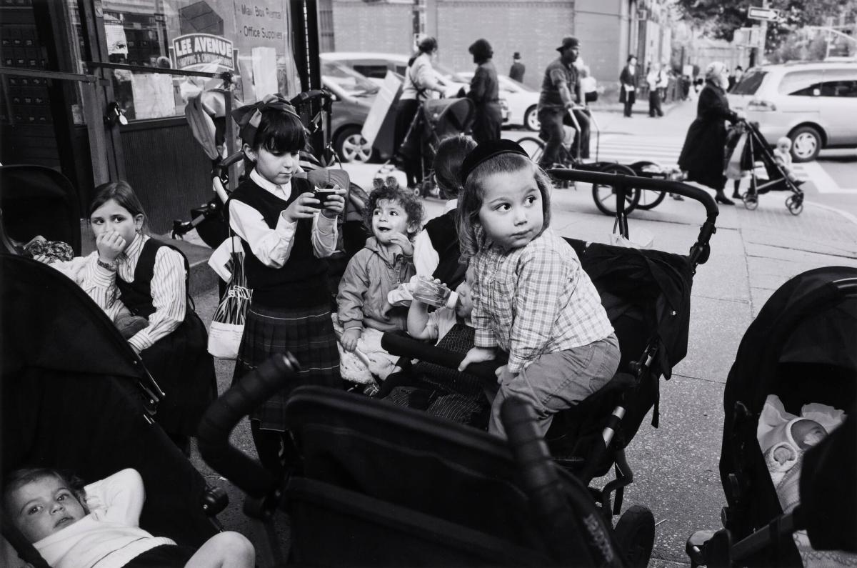 Boy on top of Stroller / Lee Ave., Brooklyn, NY