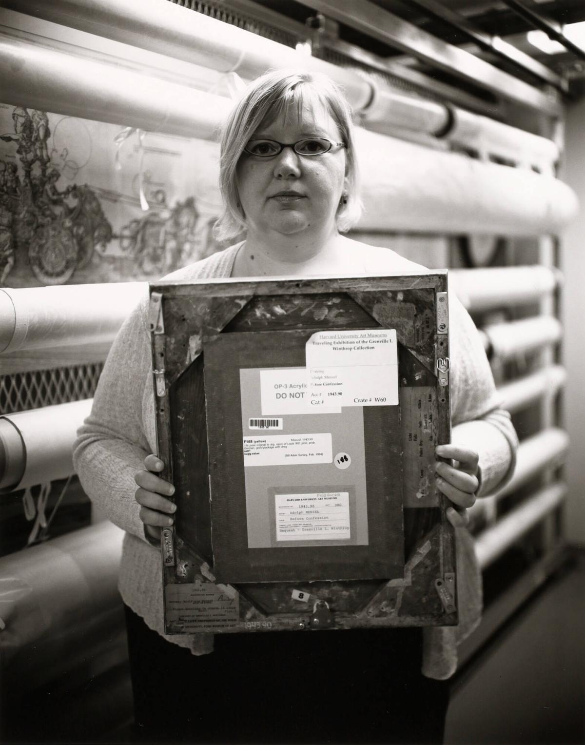 Joanna Karlgaard, Curatorial Assistant, Print Department, from the series A Moment Collected: Photographs at the Harvard Art Museum, 2006–2008