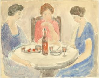Three Women Sitting at a Table