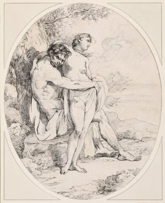 A Satyr Embracing a Woman