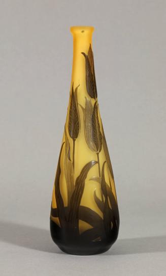 Vase with Tulips and Leaves