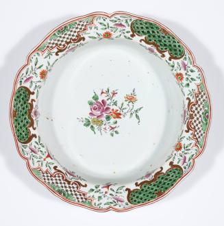 Pesaro Faience Bowl with Floral Design