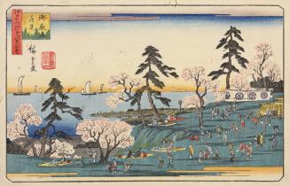 Flower Viewing at Goten Hill, from the series Three Views of Famous Places in Edo