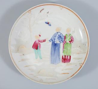 Plate Decorated with Figures