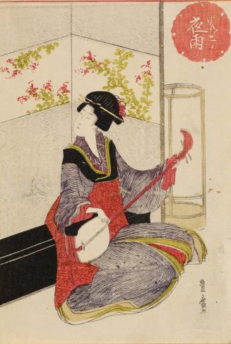 A Geisha and Evening Rain, from an untitled series of Eight Views