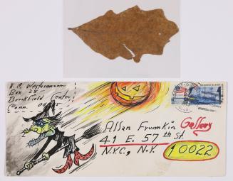 Envelope containing a leaf, from H.C. Westermann to Allan Frumkin Gallery
