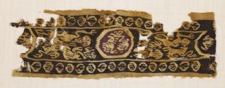 Tunic Fragment with Stylized Animals Frieze