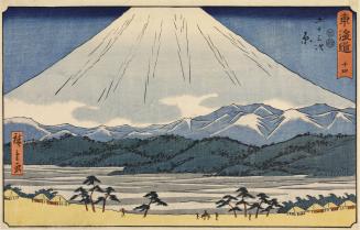 Mt. Fuji from Hara, no. 14 from the series The Fifty-three Stations of the Tōkaidō, also called the Reisho Tōkaidō