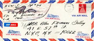 Envelope from H.C. Westermann to Allan Frumkin Gallery