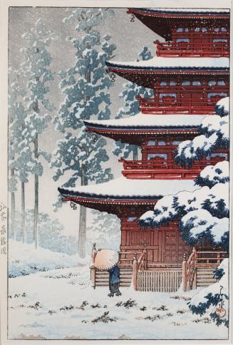 Snow at Saishoin Temple