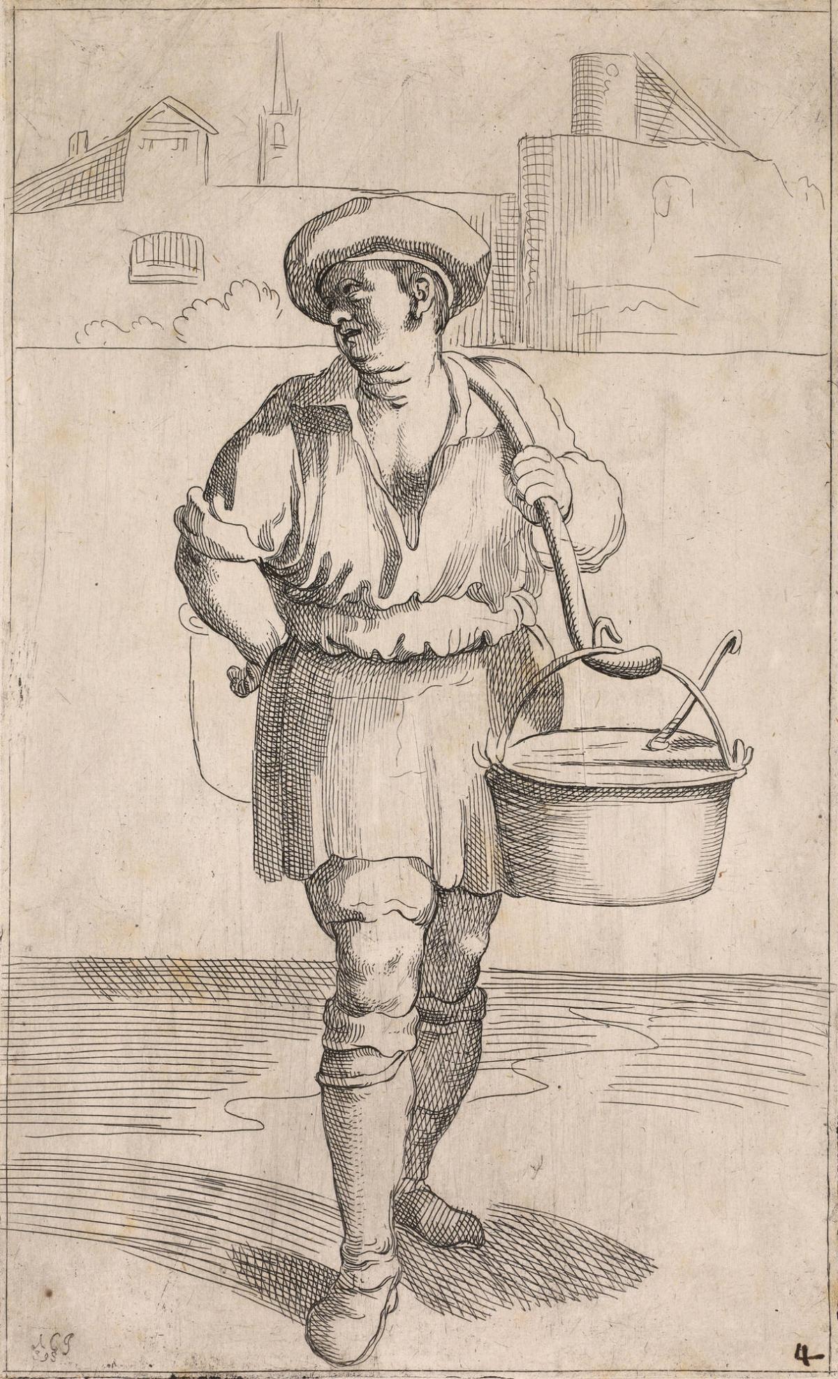 Tripparolo, plate 4 from the series Le Arti di Bologna (The Occupations of the Bolognese)