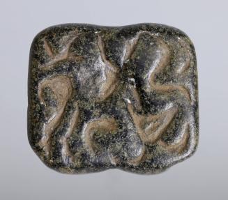 Seal with Relief Carving of a Man Fighting an Animal