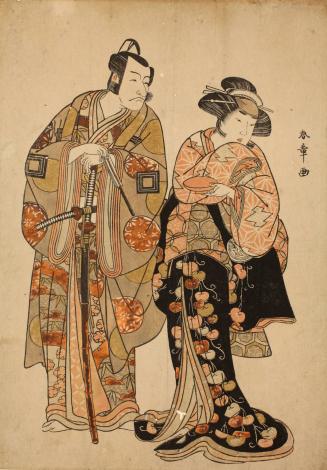 The Actors Ichikawa Danjūrō V and Yamashita Kinsaku