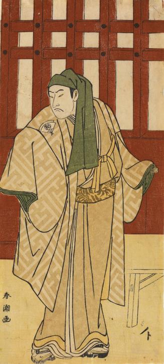 The actor Onoe Matsusuke probably as Ikyu, in an unrecorded play on the Sukeroku theme at the Kiri theater