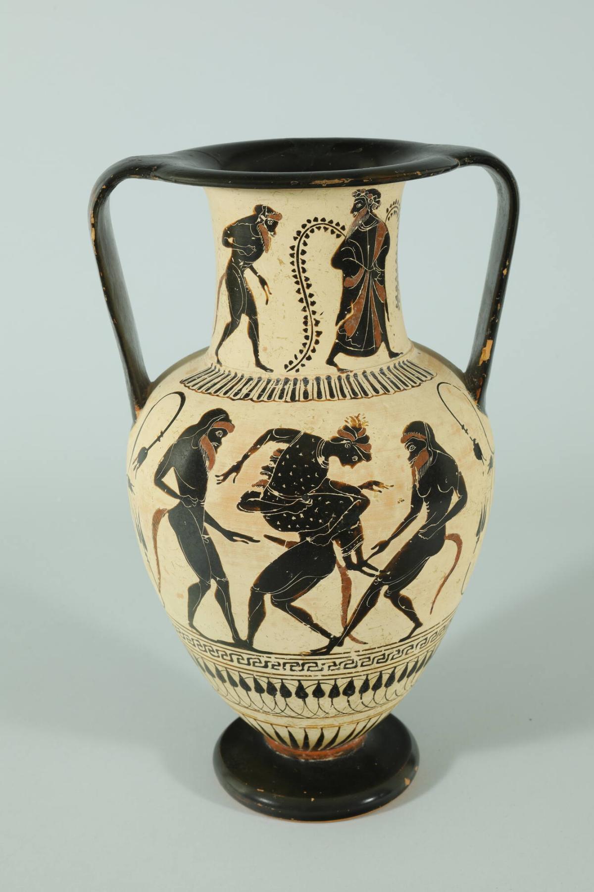 Amphora (Sub-Nikosthenic Type) Depicting an Abduction