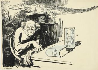Untitled (Old Man in his Cabinet of Curiosities)