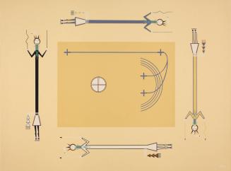 Big Wind Painting, plate XVIII from Where the Two Came to Their Father: A Navajo War Ceremonial