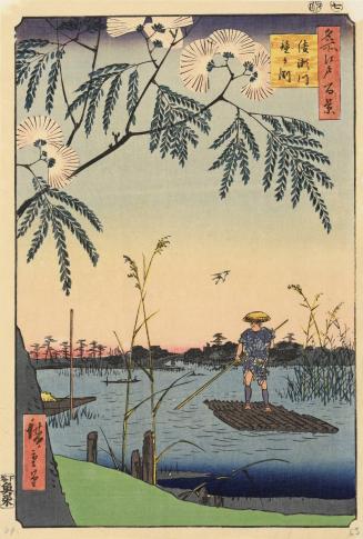 The Ayase River and Kanegafuchi (Ayasegawa Kanegafuchi), from the series One Hundred Famous Views of Edo (Meisho Edo hyakkei)