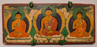 Painted Wood Sutra Cover