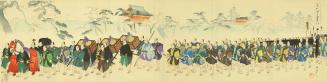 The Shōgun's Procession to Ueno, from the series Chiyoda Outer Palace (Chiyoda no on-omote)