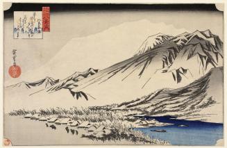 Evening Snow on Mt. Hira, from the series Eight Views of Lake Biwa