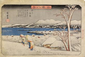 Evening Snow by the Uchi River, from the series Eight Views of Kanazawa