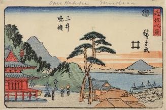 Evening Bell at Mii Temple, from the series Eight Views of Lake Biwa