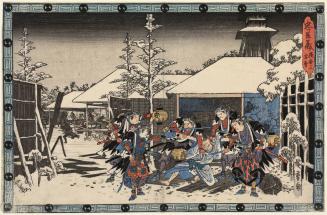 The Capture of Moronao During the Night Attack, Act 11, no. 3, from the series Chushingura