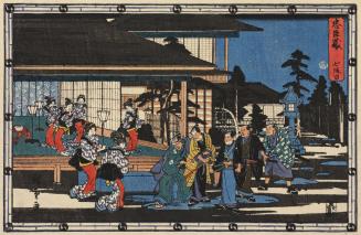 Yuranosuke Plays the Fool at the Ichiriki Teahouse in Kyoto, Act 7 from the series Chushingura