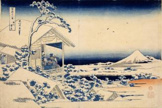 Snowy Morning at Koishikawa, from the series Thirty-six Views of Mt. Fuji