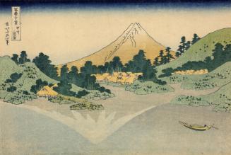 Fuji Reflected in the Lake at Misaka in Kai Province, from the series Thirty-six Views of Mt. Fuji