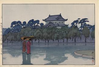 Edo Castle, from the series Twelve Titles of Tokyo
