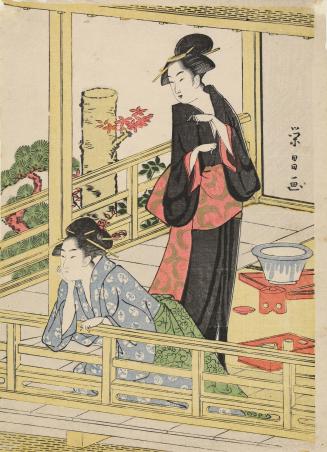 Two Women on an Open Balcony