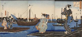 Returning Sails at Tsukuda, from the series Eight Views of Famous Places in Edo