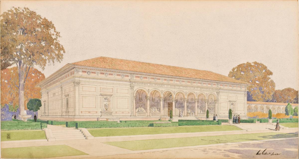 Study for Art Building and Cloister, Oberlin College