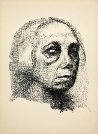 Kleines Selbstbildnis (Small Self-Portrait), plate 3 from Deutsche Graphiker der Gegenwart (German Printmakers of Our Time)