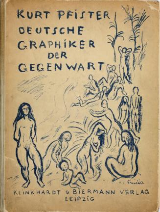 Front cover from the illustrated book Deutsche Graphiker der Gegenwart (German Printmakers of Our Time)
