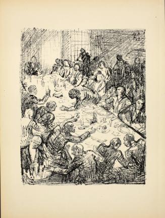 Das Gastmahl (The Banquet), plate 28 from Deutsche Graphiker der Gegenwart (German Printmakers of Our Time)