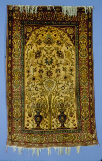 Prayer Rug with Garden Imagery