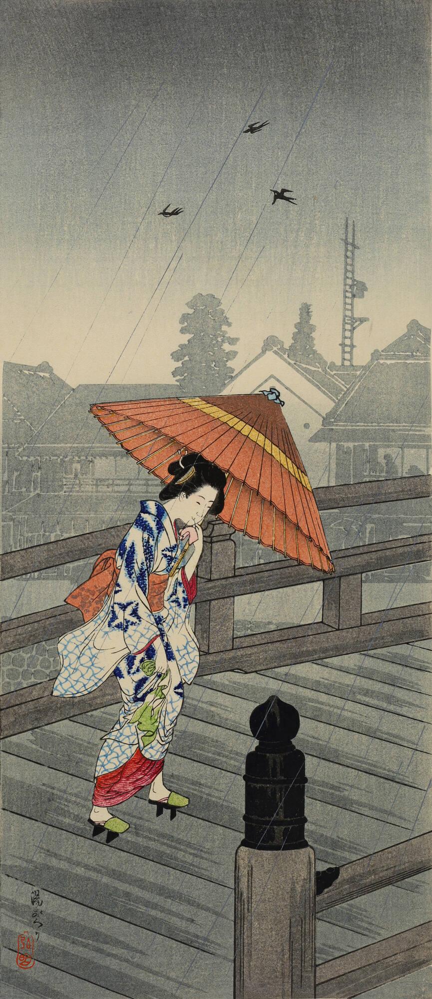 Woman with Umbrella