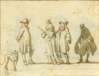 Study of Figures and a Dog