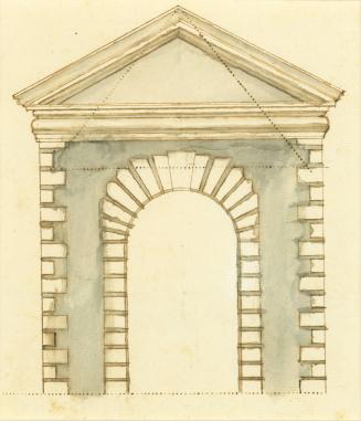 Elevation of Arched Doorway