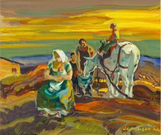 Family Group with Horse