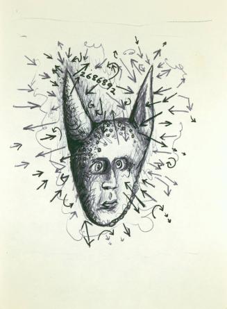 Exhibition Announcement for Jonathan Borofsky, October 18 - November 15, 1980, Paula Cooper Gallery