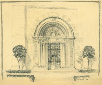 Proposed Central Doorway for Cox Administration Building