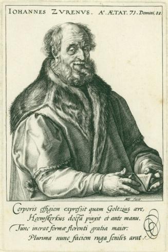 Portrait of Johannes Zurenius (Jan van Suren, printer and publisher, Burgomaster of Haarlem)