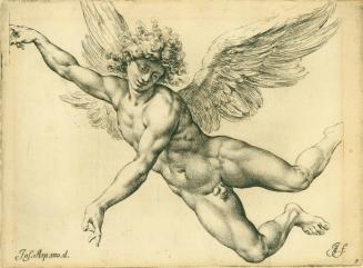 Study of a Winged Male, from the series Paradigmata graphices variorum artificum