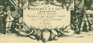 Title Page, from the series The Miseries and Misfortunes of War